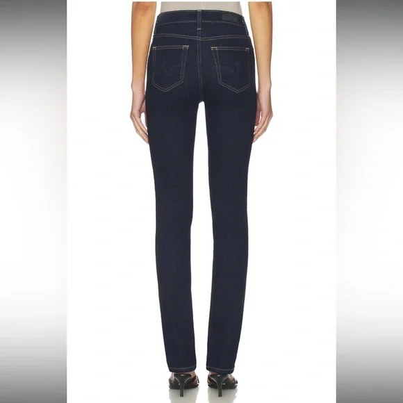 AG Mari high-rise straight Dark Blue Jeans - Picture 2 of 13